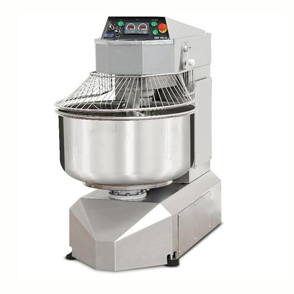 Dirmak ISM 100-32S CR Spiral Hamur Yoğurma Makinası 100 Lt Kazan İki Yönlü Kazan 50 Kg Un Kapasiteli  İki Devirli İki Yöne Dönen Kazan Krom Gövde 380v/3p/50hz - Image 1