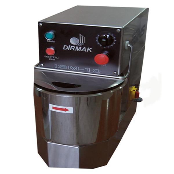 Dirmak ISM 10-32 CR Spiral Hamur Yoğurma Makinası 10 Lt Kazan 4 Kg Un Kapasiteli İki Devirli Krom Gövde 380v/3p/50hz - Image 1