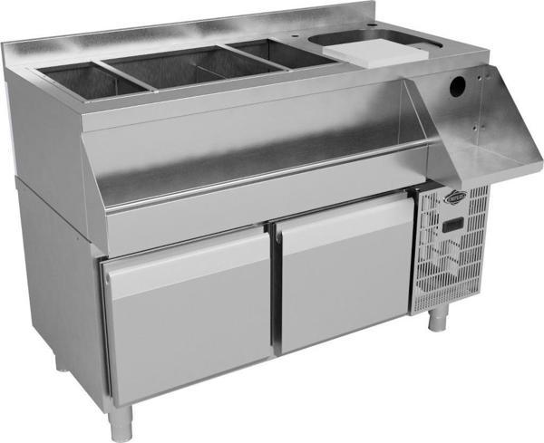 Empero Set Altı Buzdolabı 4 Çekmeceli + Kokteyl Tezgahı EMP.160.60.01-S-C - Image 1