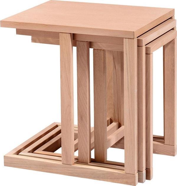 Zigon ILGZ 16815 C Model Sehpa HAM Kayın Tekerlek Ayak Kaplama Kutu sevk El Yapım - Image 1