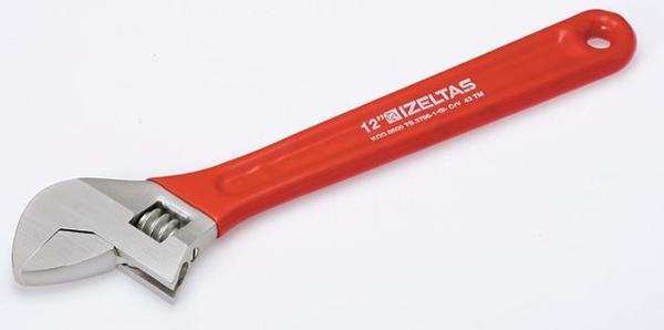 İzeltaş 0600011015 Kurbağcık Anahtar 15" Krom Kaplı Pvc İzoleli - Image 1