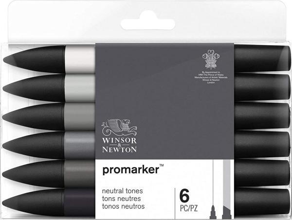 Winsor Newton Promarker 6'lı Neutral Tones - Image 1