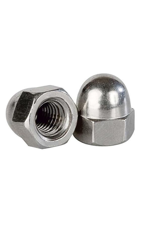 Kör Somun Kaplamalı Metrik 8 mm Beyaz 10'lu Paket - Image 1