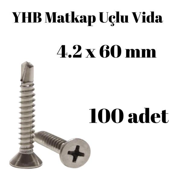Matkap Uçlu Vida YHB 4,2x60 100'lü Paket - Image 1