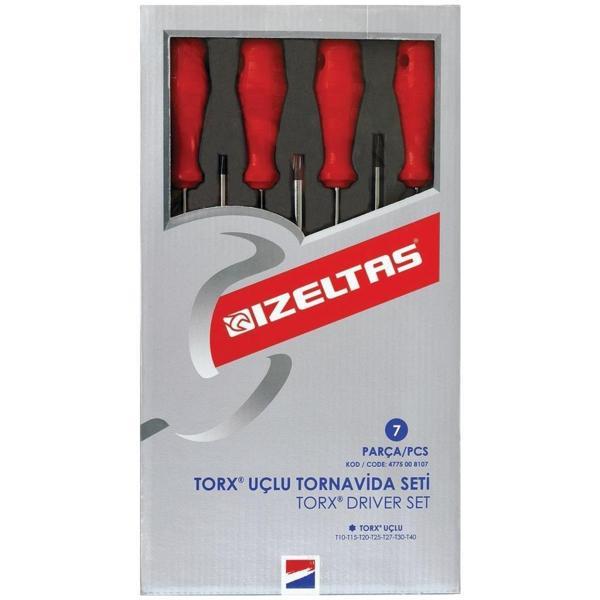 İzeltaş 4775008107 Torx Uçlu Tornavida Takımı 7 Parça - Image 1