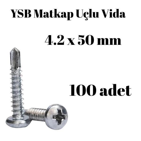 Yıldız Silindir Başlı 4.2x50 YSB Matkap Uçlu Akıllı Vida 100 Adet - Image 1