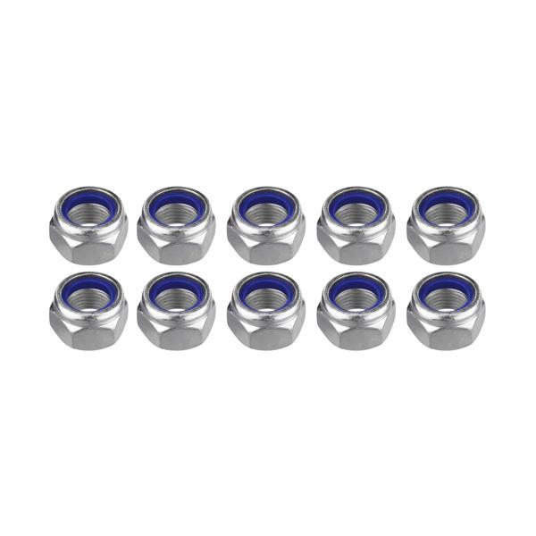 Fiber Somun M8 – DIN 985 –  50'li Paket Contalı Gevşemez Somun - Image 1