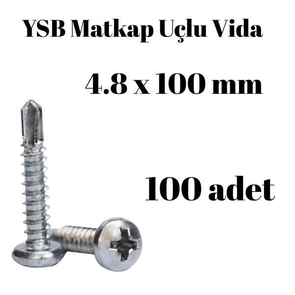 Yıldız Silindir Başlı 4.8x100 YSB Matkap Uçlu Akıllı Vida 100Adet - Image 1