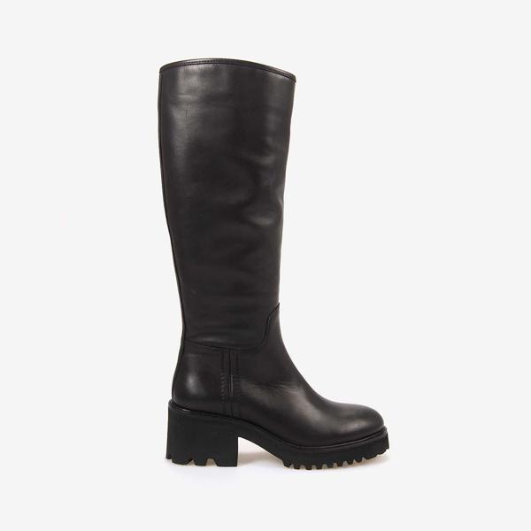 Rouge Kadın Hakiki Deri Siyah Günlük Çizme EVS5032 - Image 1