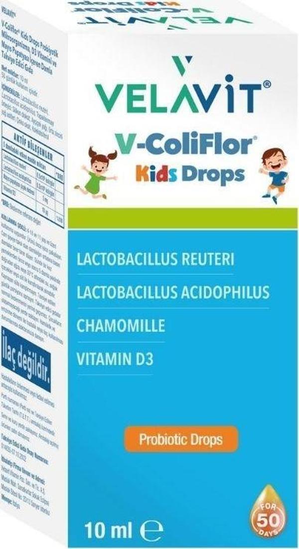 Velavit V-Coliflor Kids Drops 10 Ml Damla - Image 1