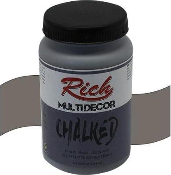 Rich Multi Decor Chalked Ultra Mat Akrilik Boya 250 Cc İs Siyah 4576 - Image 1