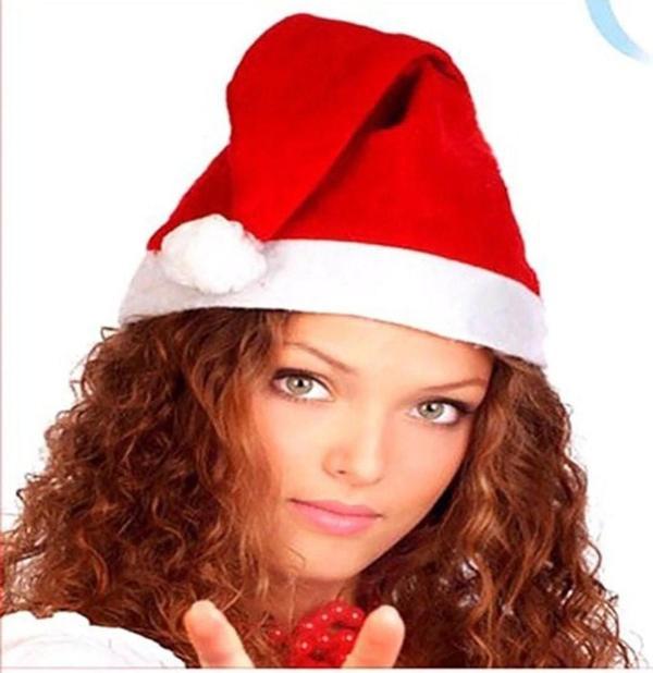 Kuzey 2 Adet Noel Baba Şapkası Yılbaşı Parti Şapkası Yılbaşı Şapkası Yılbaşı Gecesi Parti Şapkası - Image 1