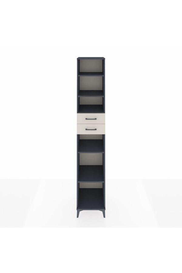 Hyperion Dolap 5 Raflı 2 Çekmeceli 44x44x243 Antrasit-Aytaşı - Image 1