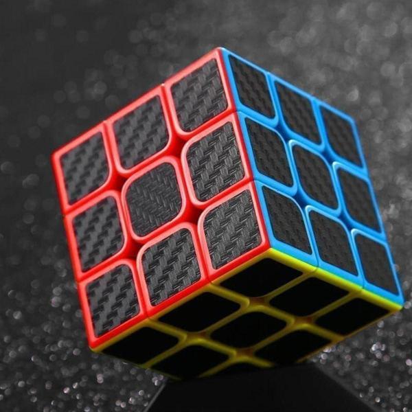 Kuzey Vip Kalite Fiber Karbon 3X3 Zeka Küpü 3X3 Sabır Küpü 3X3 Fiber Carbon Rubiks Cube Akıl Oyunları - Image 1