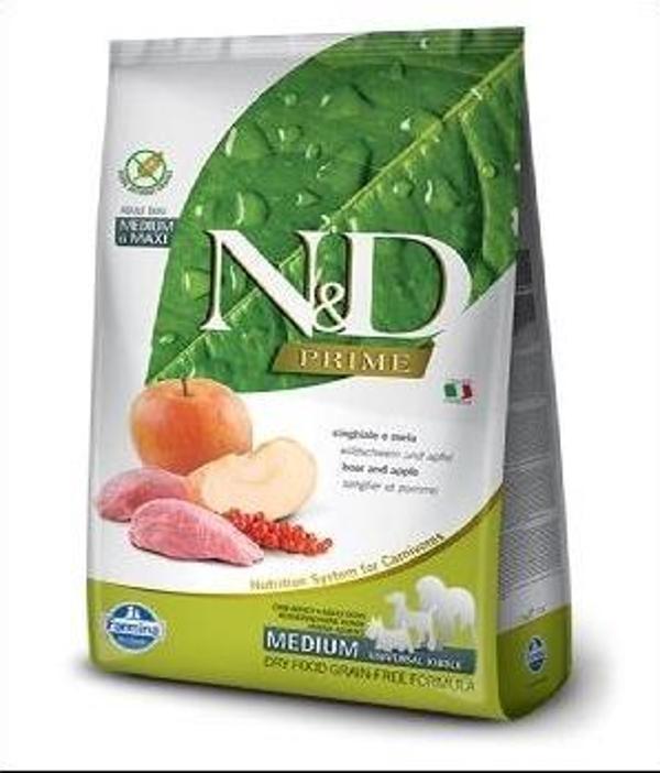 N&D Prıme Dog Y.Domuz&Elma Adult Med&Maxı 2,5 Kg - Image 1