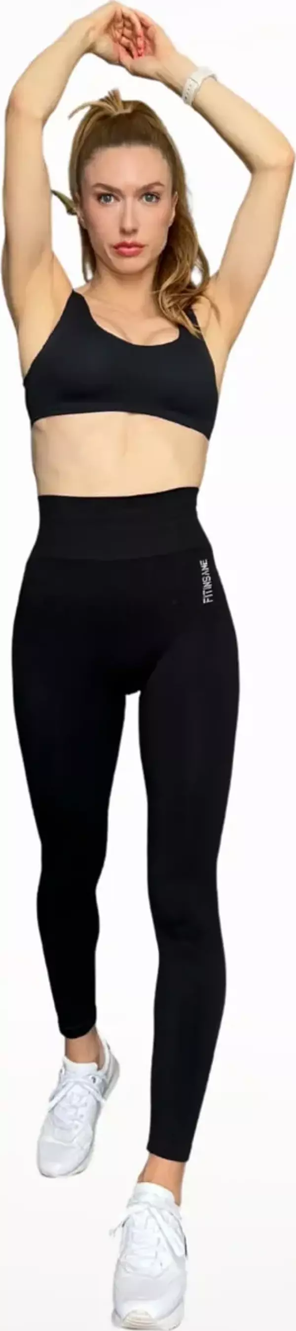 Fitinsane Seamless Toparlayıcı Siyah Spor Tayt - Image 1