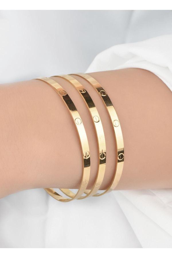 Kuyumcu Nurettin 9 gr (GRAM) Çivi Desenli Kibrit Çöpü Bilezik 22 Ayar Altın Yatırımlık I