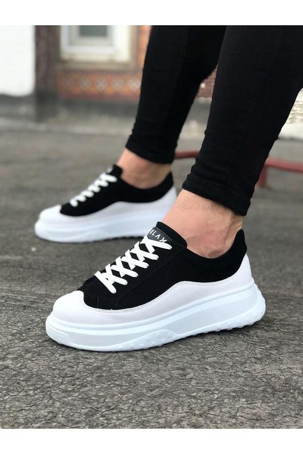 Wagoon WG507 Beyaz Siyah Erkek Ayakkabı - Image 1