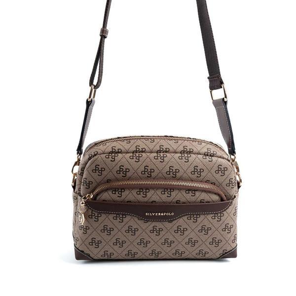 Silver & Polo Kadın Çapraz Çanta 1201-47992 SILVER POLO ÇAPRAZ BAYAN ÇANTASI M178 KOYU BEJ-MAT KAHVE - Image 1