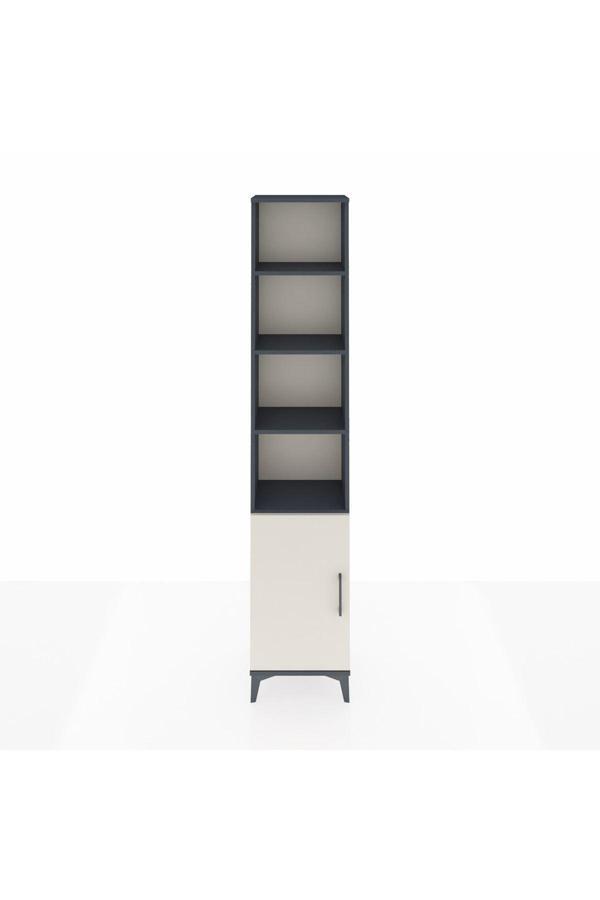 Dienni Arges Dolap 5 Raflı Tek Kapaklı 44 x 30 x 221 Antrasit-Aytaşı - Image 1