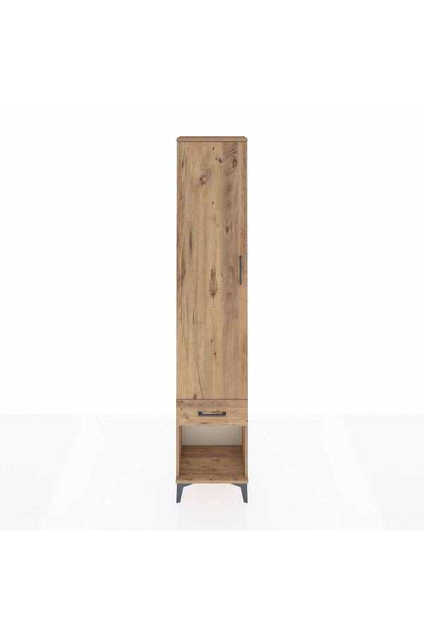 Dienni Arges Dolap 2 Raflı 1 Çekmeceli 1 Askılı 44 x 30 x 221 cm Çam - Çam - Image 1