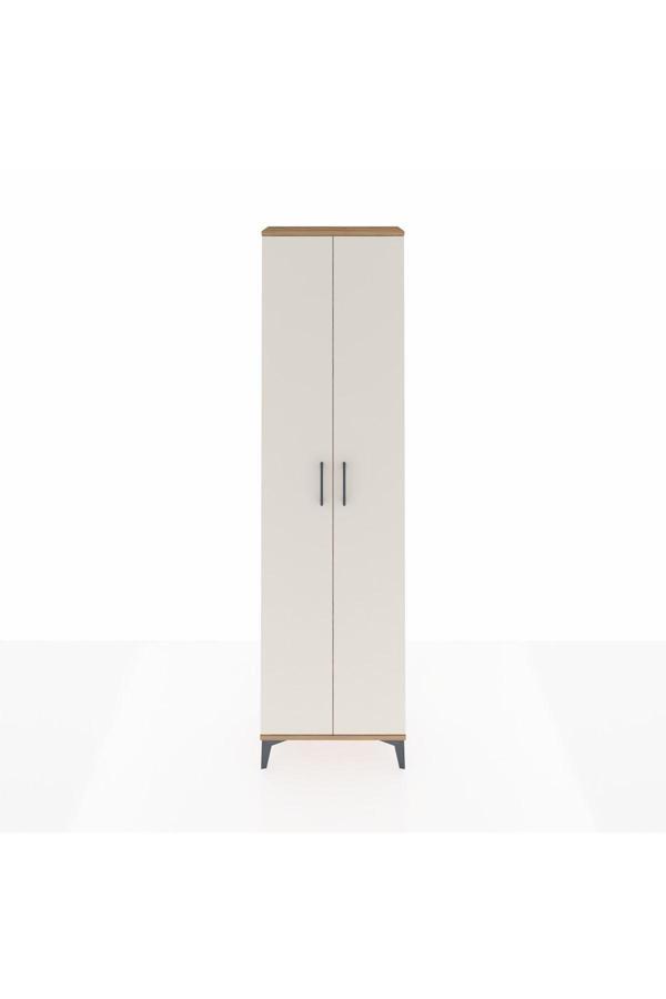 Dienni Arges Dolap 3 Raflı 2 Kapaklı Tek Askılı 60 x 30 x 221 Çam-Aytaşı - Image 1