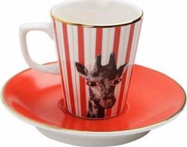 Porland Wild Life Kahve Fincan Takımı 75cc 4 Kişilik - Image 1