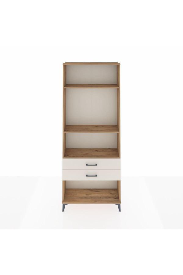 Dienni Arges Dolap 3 Raflı 2 Çekmeceli 88 x 30 x 221 Çam-Aytaşı - Image 1