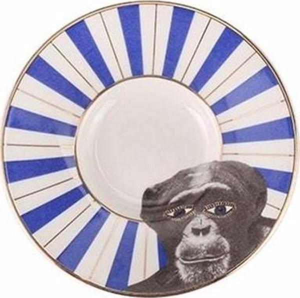 Porland Wild Life Monkey Çay Tabağı 11cm - Image 1
