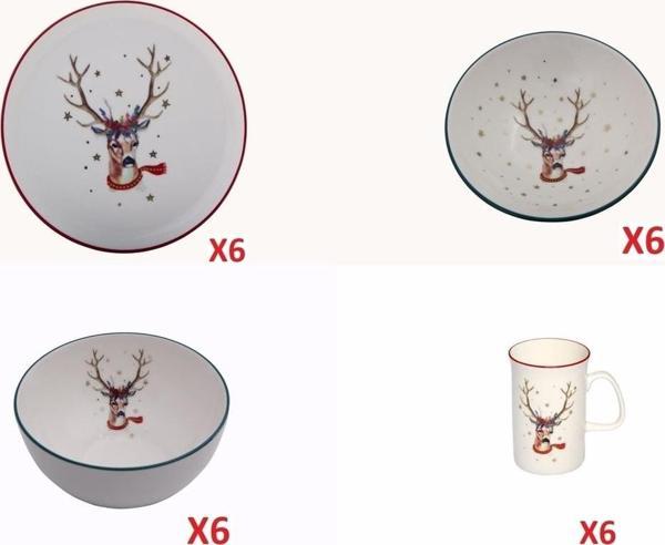 Porland Winter Kahvaltı Ve Servis Takımı 6 Kişilik 24 Parça - Image 1