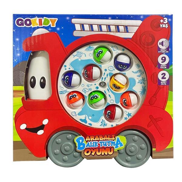 Arabalı Balık Tutma Oyunu Sesli Hareketli Eğitici Oyuncak - Image 1