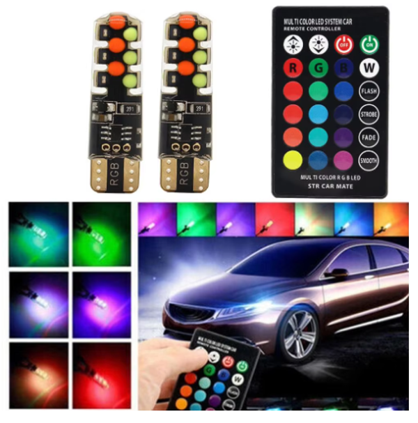 T10 Kumandalı RGB Led Park Ampulü - Image 1