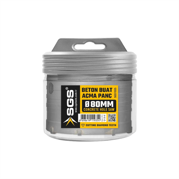 SGS BETON BUAT AÇMA ADAPTÖRSÜZ 80 MM SGS1935 - Image 1