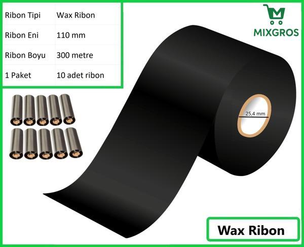 110x300 Metre Wax Ribon 10 Adet - Image 1