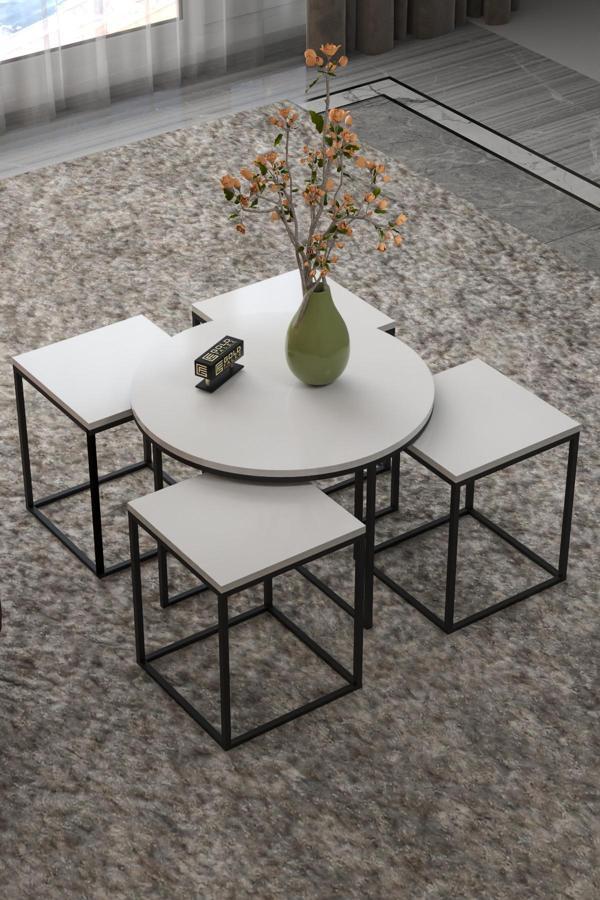 Askılık Duvar Elbise Askılığı Portmanto 80 Cm Krem Düz - Image 1