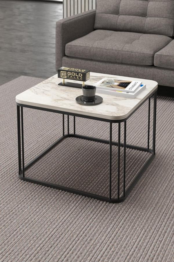 Orta Sehpa Ve Zigon Sehpa Oval Lüx 5'Li Set Efes - Image 1