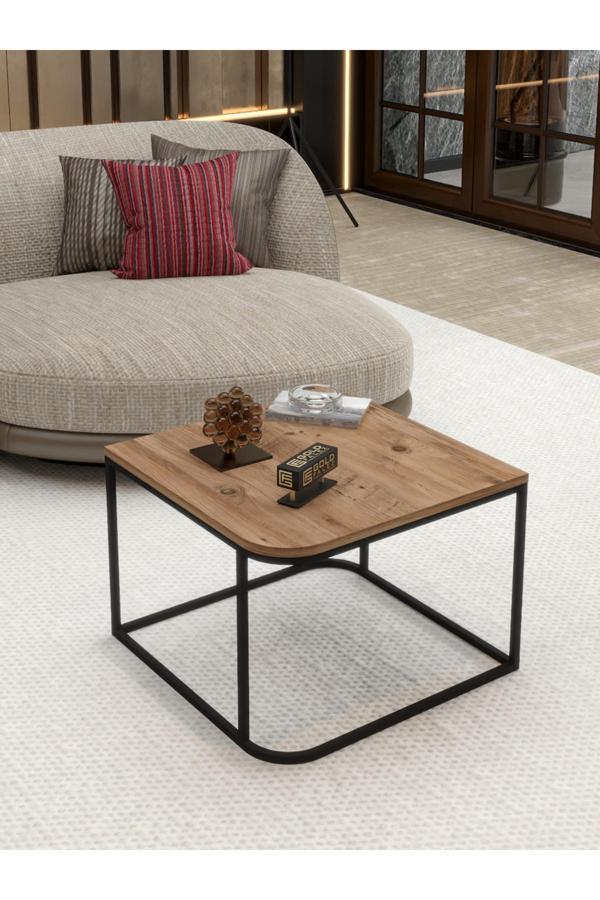 Orta Sehpa Ve Zigon Sehpa V Lüx 5'Li Set Atlantik Çam - Image 1