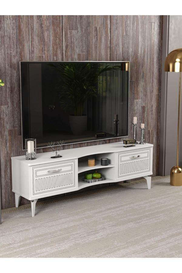 Çalışma Masası 5 Raflı Kitaplık Atlantik Çam - Image 1