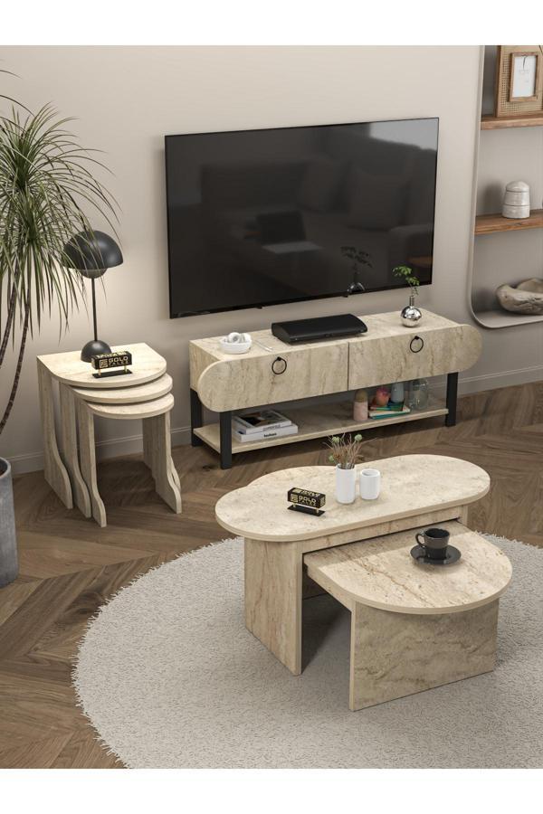 Ayakkabılık Ahşap 2 Kapaklı Metal Raflı 4 Katlı Çok Amaçlı Atlantik Çam - Image 1