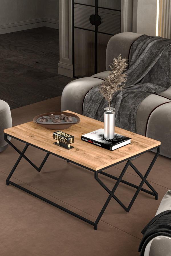 Orta Sehpa Ve Zigon Yan Sehpa Flora Set Bendir - Image 1