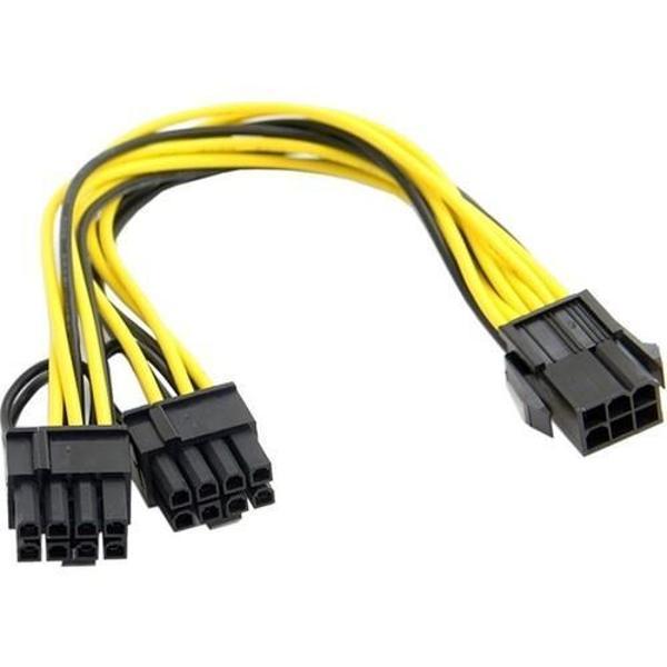 PrimeX PX-4302 6 pin to 2x8 Pin PSU Ekran Kartı Güç Çevirici Kablo - Image 1