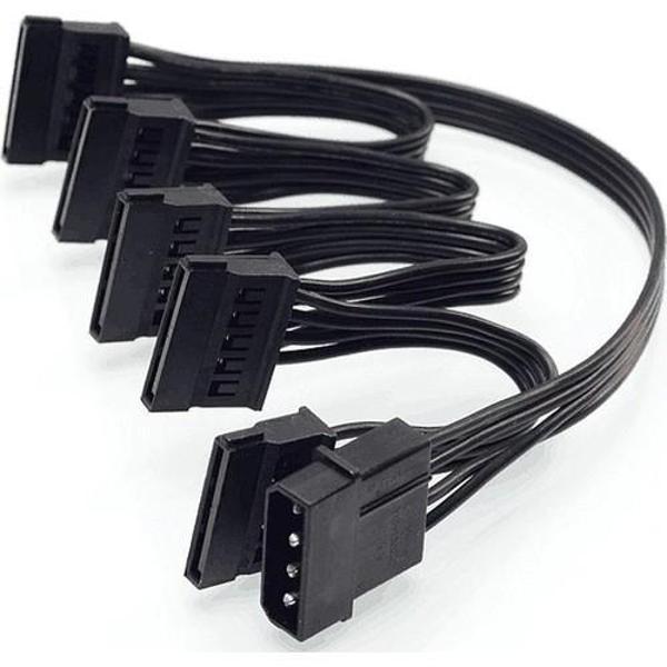 PrimeX PX-4355 Molex To Sata x5 ORJ. PSU Sata Çevirici Kablo - Image 1