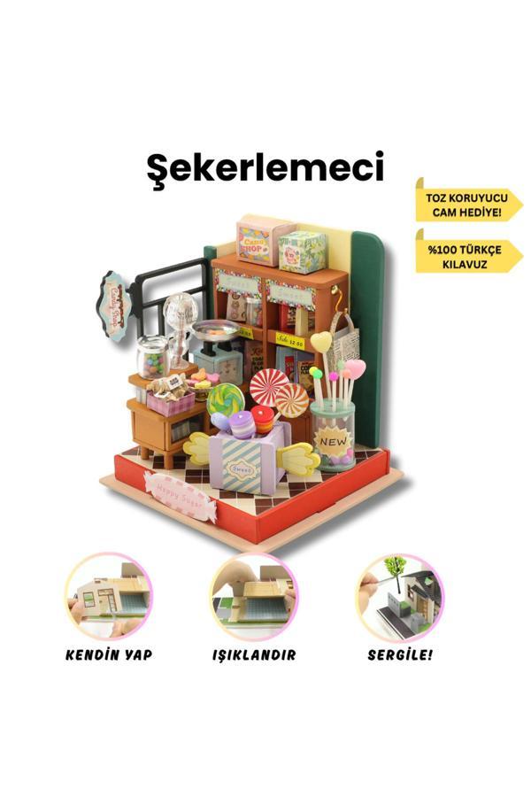 Minyaturia Kendin Yap Minyatür Ev| Minyatür Maket Ev | Dıy Hobi Seti Ve Toz Koruma Camı - Image 1