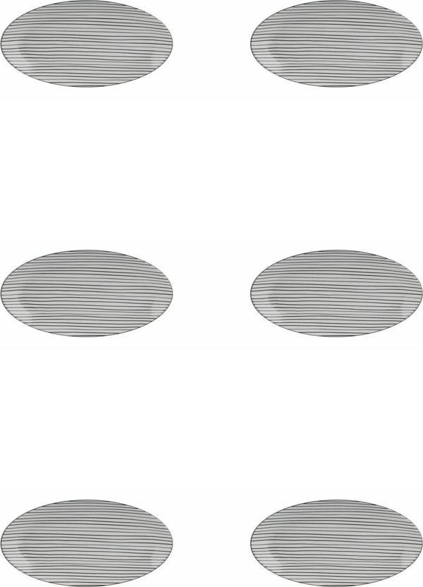 Porland Hope Kayık Tabak 31cm 6'lı - Image 1
