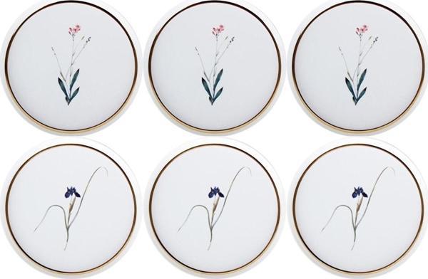 Porland Botanical 6 Kişilik Pasta Takımı 21cm ( Desen 3&4 ) - Image 1