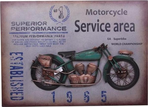 Motorsiklet Tablo Pano Vintage Dekoratif Ev Ofis Hediyelik - Image 1