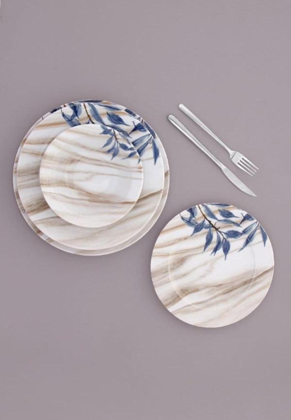 Porland Bluish 24 Parça 6 Kişilik Yemek Takımı 04POR033975 - Image 1