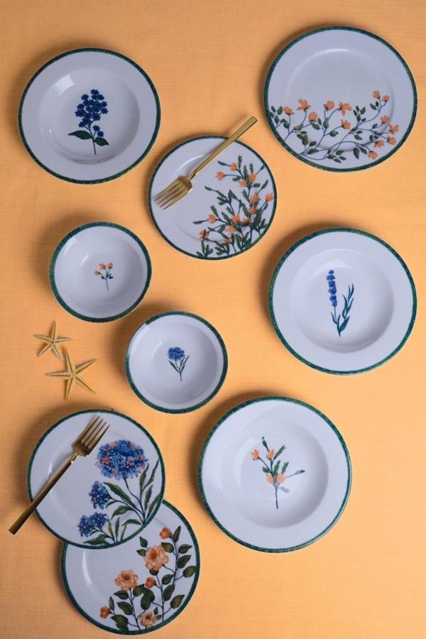 Porland Flower Garden 6 Kişilik Yemek Takımı 24 Parça - Image 1