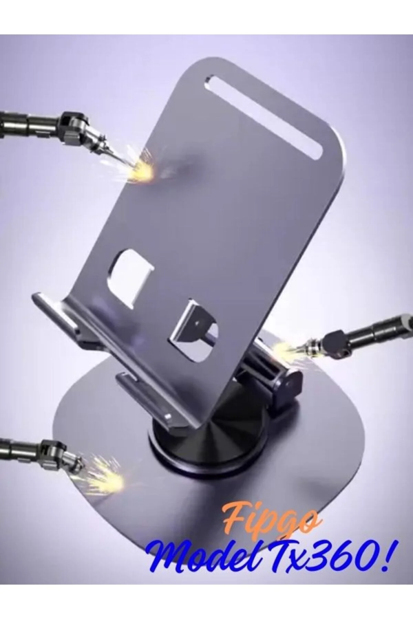 Model Tx360 Masa Üstü Tablet ve Telefon Tutucu Stand 360 Derece Döndürülebilir - Image 1