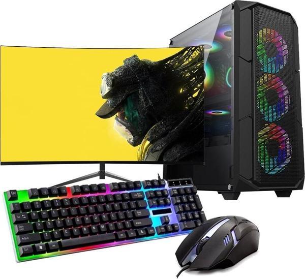 I5 10400F 16GB 240SSD 1TB HDD 4GB RX550 24" Monitörlü (Gaming SET) - Image 1